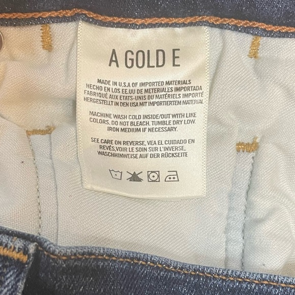 AGOLDE Isabel Slim Boyfriend Mid Rise Distressed Ankle Blue Jean Womens Size 28 - Picture 11 of 12